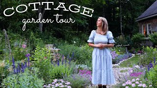 Cottage Garden Tour Northeast Garden Zone 5a [upl. by Nazler]