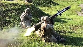 ManPortable AntiTank Missile Javelin AntiTank Missile In Action [upl. by Angadreme]