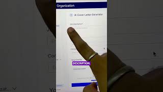 How to make cover letters  AI tool to make cover letter  Cover letter Builder  Resume Builder [upl. by Yde870]