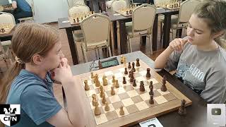 I Ukrainskaya 1572 vs Pinkamena 1797 Chess Fight Night CFN Blitz [upl. by Richela]