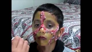 maquillaje de zombie para niños 🎃🎃🎃🎃🎃 [upl. by Ostraw956]