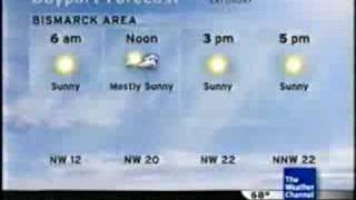 TWC Local Forecast Bismarck North Dakota 51608 [upl. by Coates812]