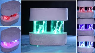 Twin Betonlampe DIY  How to make  Concrete Lamp Cement Home Decor [upl. by Kirsten]