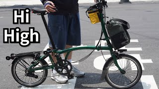 브롬톤 자전거 인기 컬러 레이싱그린 H 핸들바 Brompton bicycle High bar racing green [upl. by Normandy42]