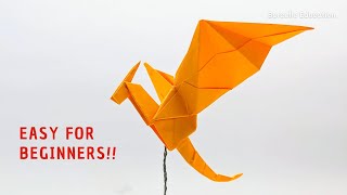 How to make a paper Dragon easy for beginners [upl. by Ashelman]