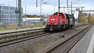 🚆 Voith Gravita 10 BB  DB 261 0350 fährt los Bhf Kiel CittiPark mit einem Kurzzug in Ri Kiel  4K [upl. by Aracaj251]