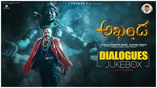 Akhanda Dialogues Audio Jukebox  Nandamuri Balakrishna  Boyapati Sreenu  Thaman S [upl. by Pfaff]