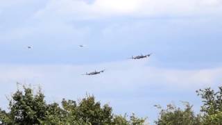 Vulcan and Lancaster Fly Past [upl. by Levi]