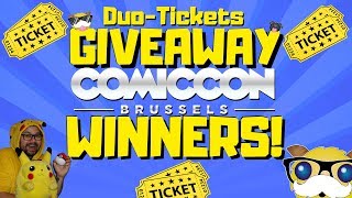 BRUSSEL COMIC CON TICKETS GIVEAWAY  Winners [upl. by Livesay827]