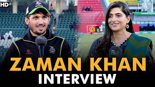 Zaman Khan Interview with Sana Mir  Lahore Qalandars vs Multan Sultans  Match 17  HBL PSL 7 ML2G [upl. by Nwadahs]