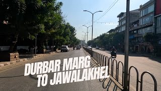 Durbar Marg to Jawalakhel  Kathmandu Motorcycle Tour [upl. by Dlawso]