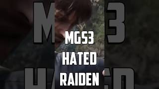 Metal Gear Solid 3 HATED Raiden Heres why metalgearsoliddelta metalgearsolid [upl. by Ennywg]