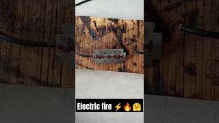 Electric fire transformer ⚡😲🤗 shorts abhisek electric fire electronic gadget [upl. by Barthelemy]