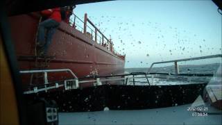 Norwegian pilots rough landing on deck of a boat [upl. by Gninnahc]