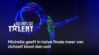 Michelle VERRAST met dynamische hoepelact in de halve finale  Hollands Got Talent [upl. by Chap]