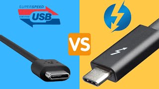 USBC vs Thunderbolt 4  The Differences Explained In Under 5 Minutes [upl. by Saddler617]