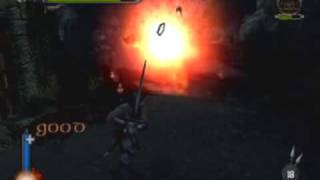 Lord of the Rings The Two Towers PS2 Walkthrough  11  Helms Deep Breached Wall 12 [upl. by Papageno]