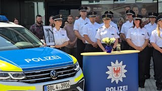 Polizei Brandenburg gedenkt Rouven L [upl. by Loggia]