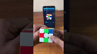 Rubiks Cube Solved by App 🔥 Smurf Cat 🐈❌ shorts viral [upl. by Catherina]