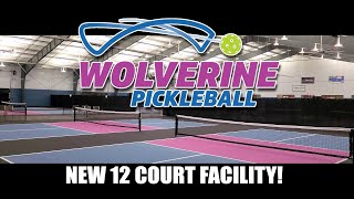 Grand Opening of New Wolverine Pickleball Facility  12 Courts and a Wall of Craft Beer On Tap [upl. by Eniamrehc]