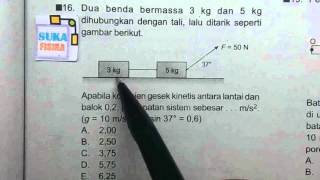 latihan soal UN  percepatan sistemFisika SMA [upl. by Rufus]