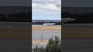 Alliance airlines Fokker 100 takeoff at Perth airport [upl. by Gabbi]