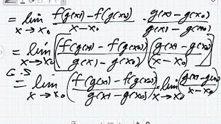 BeweisDie Kettenregel der Differentialrechnung Analysis [upl. by Aelc]