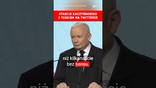 Starcie Kaczyńskiego z Tuskiem na Twitterze [upl. by Stevana389]