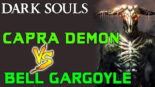 Dark Souls  Capra Demon VS Bell Gargoyle [upl. by Notsle]