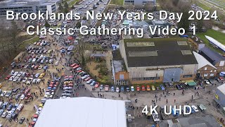 Brooklands New Years Day 2024 Classic Gathering  Video 1 some vehicles arriving in 4K [upl. by Ken]