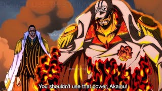 Akainu is soo strong as compared to Garp [upl. by Eitsyrc]