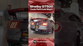 Shelby GT500 Code Red Cold Start 🏎️ [upl. by Sivahc199]