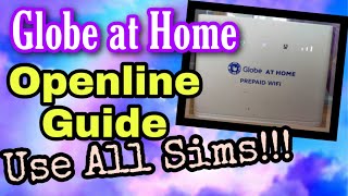 Globe at Home Router Openline Tutorial Quick Video [upl. by Atin368]