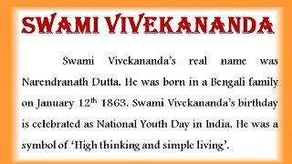 Essay on Swami vivekanand in English Biography of swami vivekanand in English speech on vivekanand [upl. by Fortunato]