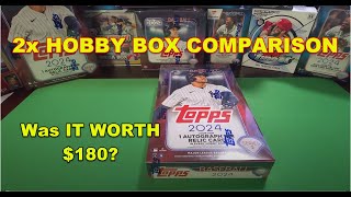 Opening 2 Hobby Boxes of 2024 Topps Series 2 Baseball Whats better HOBBY or JUMBO [upl. by Ai]