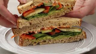 How to Make a Veggie amp Hummus Sandwich  EatingWell [upl. by Bailar]