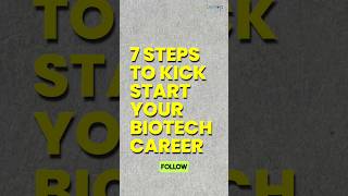 7 Key Steps to Build a Successful Biotech Career As a FRESHER freshers biotech biology [upl. by Magee19]