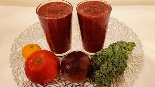 Healthy Kale Beet and Apple SmoothieEasy Iron Smoothie Recipe  Delicious Smoothie for Health [upl. by Novahc]