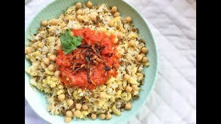 ONE POT Koshari VEGAN  الكشري المصري في الحلة الواحدة  Kaiser in the Kitchen [upl. by Laval]