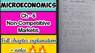 Micro Economics Ch 6Full chapter explanation with notes [upl. by Casandra]