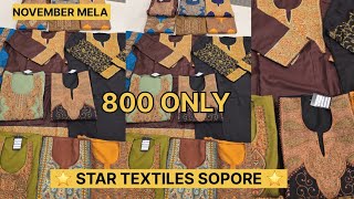 🌟 STAR TEXTILES SOPORE 🌟 750 only [upl. by Gonagle]