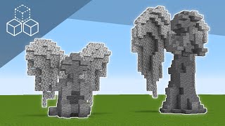 How to Build Praying Angel Statues  Minecraft Tutorial [upl. by Drandell231]