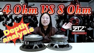 Indepth analysis of 4 ohm and 8 ohm speakers Which is the best choice for you [upl. by Ardna]