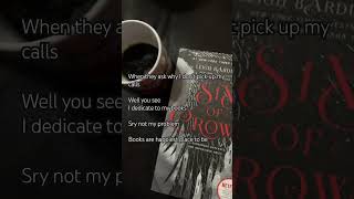 Fantasy romance books  booktube books sixofcrows fantasybooktok love [upl. by Lionello76]