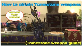 FFXIV How to obtain Tomestone weapons [upl. by Airitac]