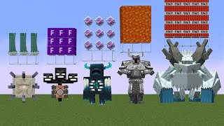 Whats the Strongest Bosses in Minecraft Which Bosses and Mobs will Survive [upl. by Hpsoj]