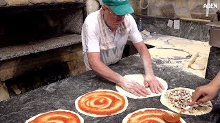 Food in Rome  Wood Fired Pizza  Italy [upl. by Nalyac]