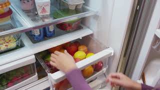 French Door Refrigerators with Humidity Controlled Crispers by Whirlpool® Refrigeration [upl. by Enohs810]