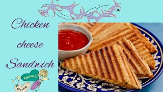 How to make Chicken Cheese Sandwich  Easy Recipe  by yourcook [upl. by Nnyre]