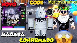 NEW CODE DE PASCOA BIG UPDATE ALL STAR TOWER DEFENSE  TODOS OS CODES FINALMENTE MADARA 7 CONFIRMADO [upl. by Wesle186]